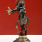 Amazing Black with Natural Brass Statue of Lord Krishna Playing the Flute 12 inches