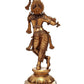 The Tribhanga Murari (Krishna) Playing the Flute in Natural Brass 23 inches