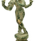 Handmade Patina Gold Brass Lord Murli Krishna Statue 7.2 INCHES