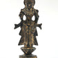 Small Antique Black Brass Statue of Radha Ji | 5 inches