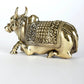 Superfine Small Nandi Brass Statue - Vahana of Lord Shiva 4 Inches