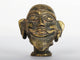 Small Brass Statue of Shiva's Head 2 inches