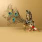 Exquisite Brass Statue of Laddu Gopal 16 CM