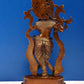 Brown with natural Brass Statue of Standing Fluting Krishna 14 INCHES