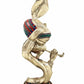 Brass Head of Lord Fluting Krishna with Inlay Work 20 Inches