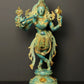 Patina gold Brass Statue of Lord Krishna as Vishnu Avatar 21 Inches