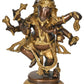 Brass Statue of Dancing Ganesha 9 inches