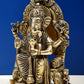 Brass Sculpture of Enthroned Ganesha 6 inches