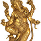 Brass Wall Hanging Flat Statue of Serpent Ganesha 10 inches