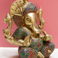 Statue of Lord Ganesha made of brass 8 inches