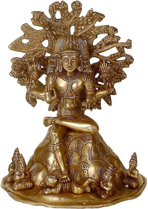 Lord Dakshinamurti Shiva Brass Sculpture | Handcrafted Statue 11 Inches