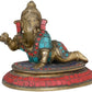 Handmade Brass Butter Ganesha | Made in India 7 Inches