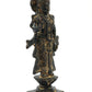 Small Antique Black Brass Statue of Radha Ji | 5 inches