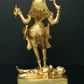 Brass Goddess Kali Statue Standing Atop Lord Shiva 11 inches