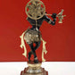 Amazing Black with Natural Brass Statue of Lord Krishna Playing the Flute 12 inches