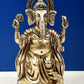 Brass Bhagawan Ganesha in Ashirwad Mudra 7 inches