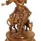 Handmade Natural Brass Venugopala Idol 10 inches