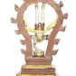 Brown silver gold Brass Shiva's Gangavatarana (Nataraja) Sculpture | Handcrafted 12 inches