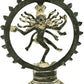 Nataraja Antique Green gold Brass Sculpture | Handcrafted Idol 8 inches