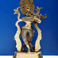 Natural Brass Statue of Standing Fluting Krishna 14 INCHES