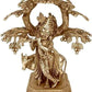 Brass Idol of Madan Gopal Beneath a Kadamba Tree 13 Inches