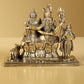 Brass Superfine Idol of Shiva Family 4 inches