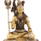 Blessing Lord Shiva Brass Sculpture 10 Inches