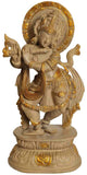 Brass Statue of Lord Krishna Playing the Flute 16 Inches