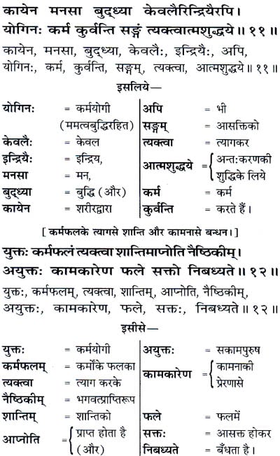 श्रीमद्भगवद्गीता: Srimad Bhagawad Gita (With Meaning of Each and Every Word in Hindi)
