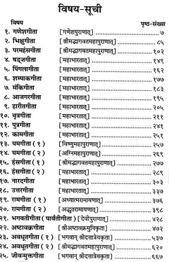 गीता-संग्रह विषय-सूची पेज: शीर्षक क्रमांक व पृष्ठ-संदर्भ