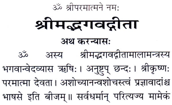 श्रीमद्भगवद्गीता: Pocket Bhagavad Gita