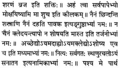 श्लोकों का पेज: शारीरं तु यद् इति से सम्बंधित संस्कृत पाठ