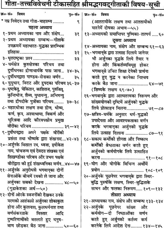 श्रीमद्भगवद् गीता (तत्त्वविवेचनी हिन्दी-टीका): Srimad Bhagavad Gita