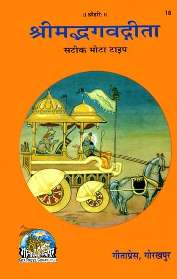 श्रीमद्भगवद्गीता (संस्कृत एवं हिंदी अनुवाद)- Srimad Bhagavad Gita Mandir Setting