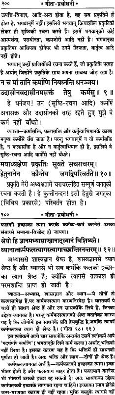गीत-व्याख्या पृष्ठ, श्लोक पाठ के कई पैराग्राफ