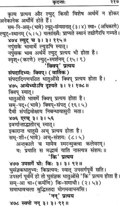 गीताव्याकरणम्: कृदन्त/कृतरा संबंधी व्याख्या वाला पृष्ठ, संख्यांकित श्लोक