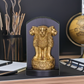 Ashoka Stambh Brass Emblem | Symbolic Memento Sculpture 9 inches