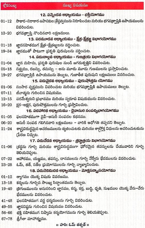 శ్రీమద్భగవద్గీత సచిత్ర - శ్లోక తాత్పర్య సహితము- Srimad Bhagavad Gita Illustrated, With Verses (Telugu)