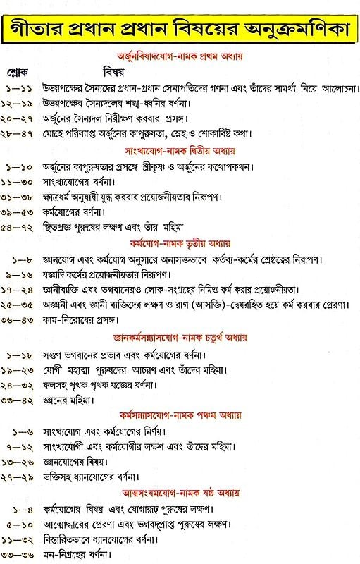 শ্রীমদভগবদ্গীতা সচিত্র, শ্লোকার্থসহ- Srimad Bhagavad Gita Illustrated, With Verses (Bengali)