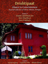 Drishtipaat book cover with title text and a red building with windows and greenery