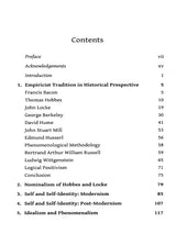 Contents page showing chapters and page numbers, including “Introduction” and “Empiricist Tradition…”