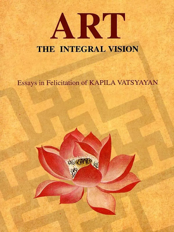 ART: The Integral Vision book cover with red lotus and gold textured design