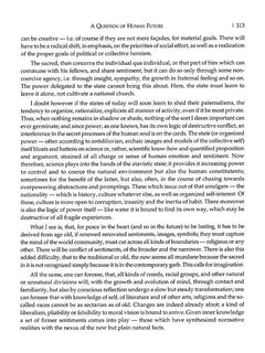 Interior page 313 with heading “A Question of Human Future” and body text