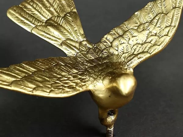 Brass Eagle Figurine Wall Decor (Height : 4 Inches)