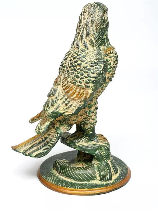 Brass Eagle Statue Showpiece (Height: 34.5 cm) Study Setting