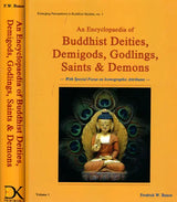 Book cover: An Encyclopaedia of Buddhist Deities… Vol. 1 with deity illustration