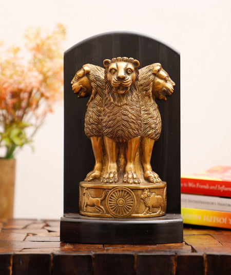 Brass Ashoka pillar Figurine (Height :9 Inches)
