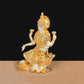 Resin Lakshmi Idol with Plating of golden silver (Height: 7 Inch)