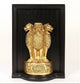 Brass Ashoka Stambha - National Emblem of India | Wall Hanging (Height: 16 Inches)