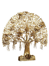 Large Brass Tree of Life with Stand | Elegant Decorative Sculpture for Home & Office Décor (Height: 33.8 Inches)